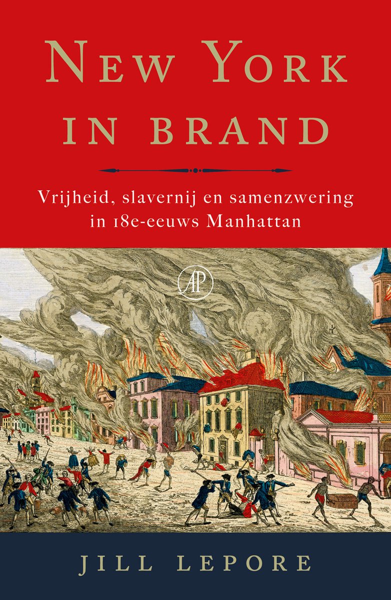 Omslag van New York in brand door de Arbeiderspers, tweedehands boek bij Boekhandel Bloks