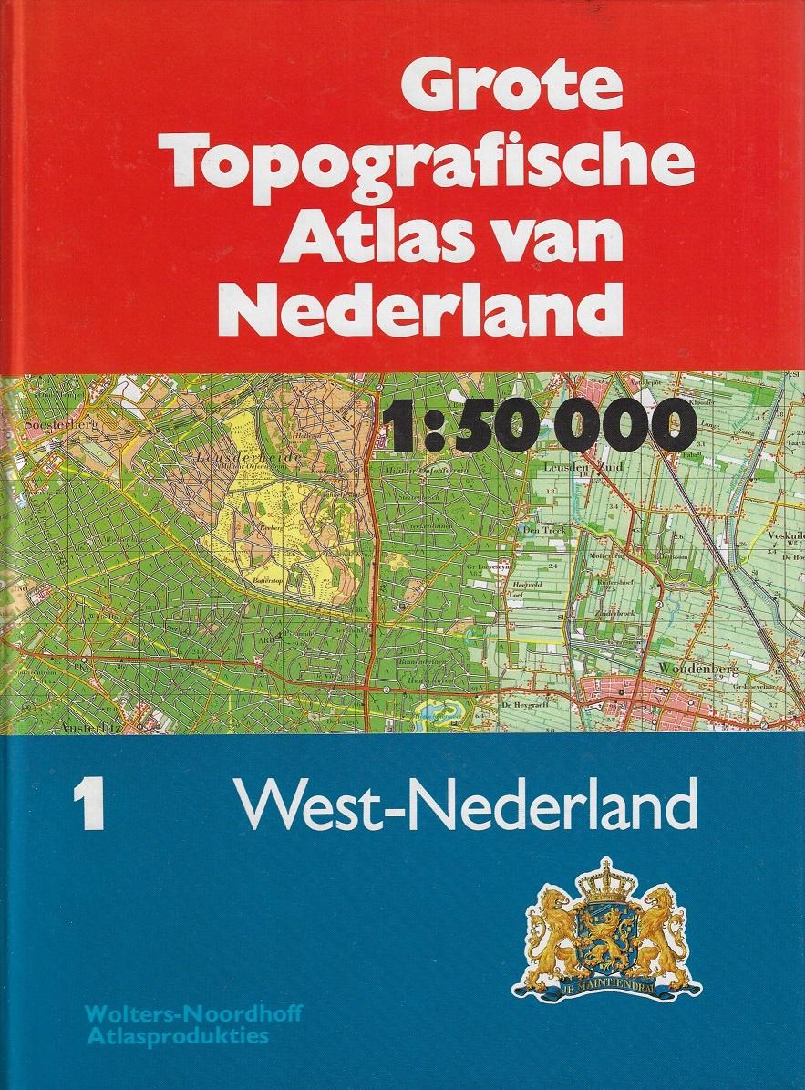 Omslag van Grote Topografische Atlas van Nederland / 1e deel West-Nederland, tweedehands boek bij Boekhandel Bloks