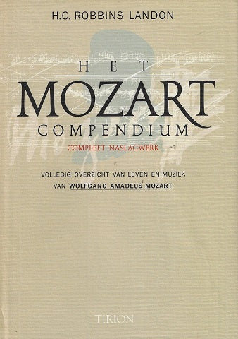 Omslag van Het Mozart compendium, tweedehands boek bij Boekhandel Bloks