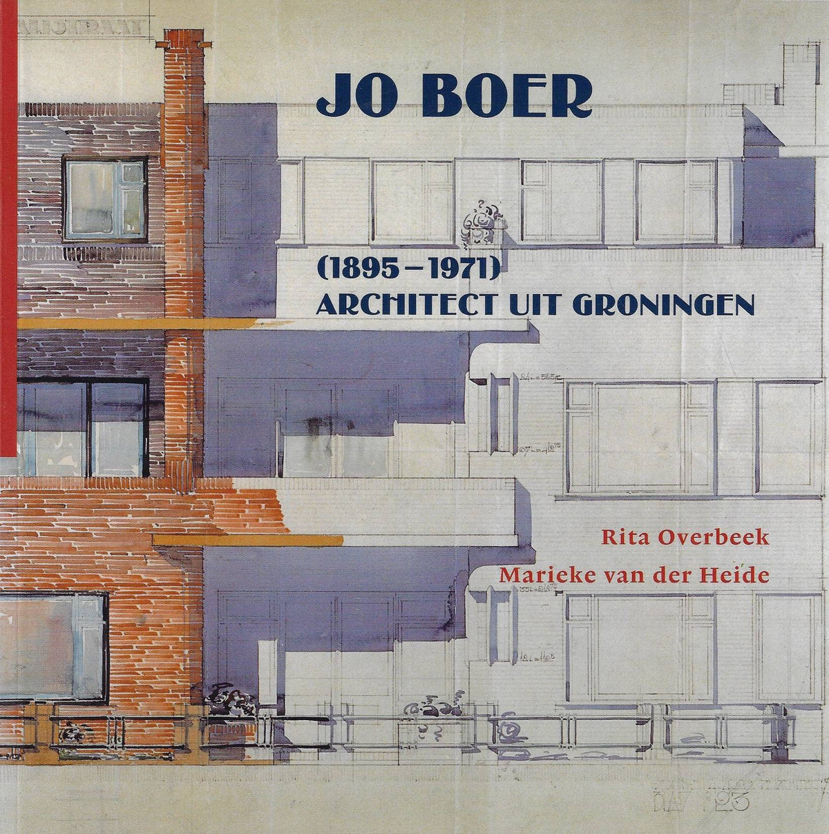 Omslag van Jo Boer (1895-1971) / architect uit Groningen, tweedehands boek bij Boekhandel Bloks