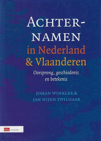Omslag van Achternamen in Nederland en Vlaanderen, tweedehands boek bij Boekhandel Bloks