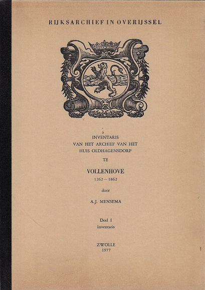 Omslag van Inventaris van het archief van het huis Oldhagensdorp I-II, tweedehands boek bij Boekhandel Bloks