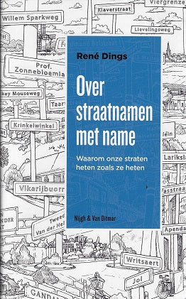Omslag van Over straatnamen met name, tweedehands boek bij Boekhandel Bloks