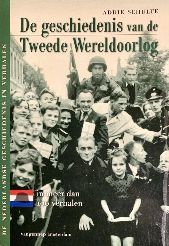 Omslag van De geschiedenis van de Tweede Wereldoorlog in meer dan 100 verhalen, tweedehands boek bij Boekhandel Bloks