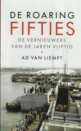 Omslag van De roaring fifties door Ad van, tweedehands boek bij Boekhandel Bloks