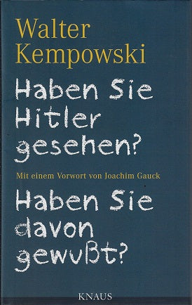 Omslag van Haben Sie Hitler gesehen? Haben Sie davon gewußt?, tweedehands boek bij Boekhandel Bloks