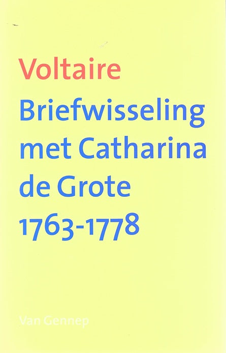 Omslag van Briefwisseling met Catharina de Grote, tweedehands boek bij Boekhandel Bloks