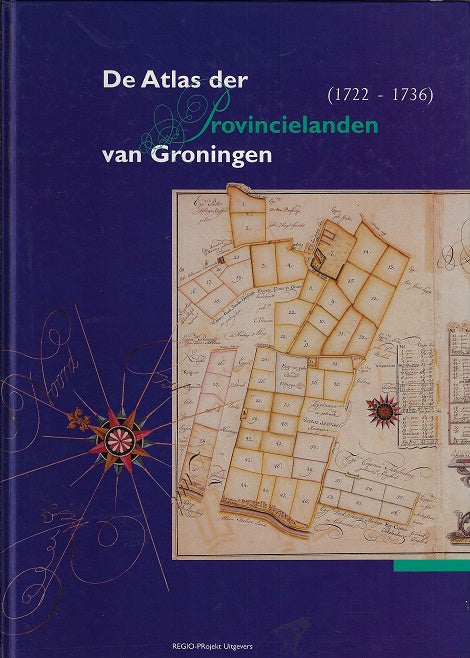 Omslag van De atlas der Provincielanden van Groningen, tweedehands boek bij Boekhandel Bloks