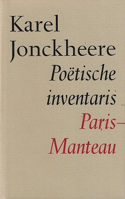 Omslag van Poetische inventaris door Karel Jonckheere, tweedehands boek bij Boekhandel Bloks