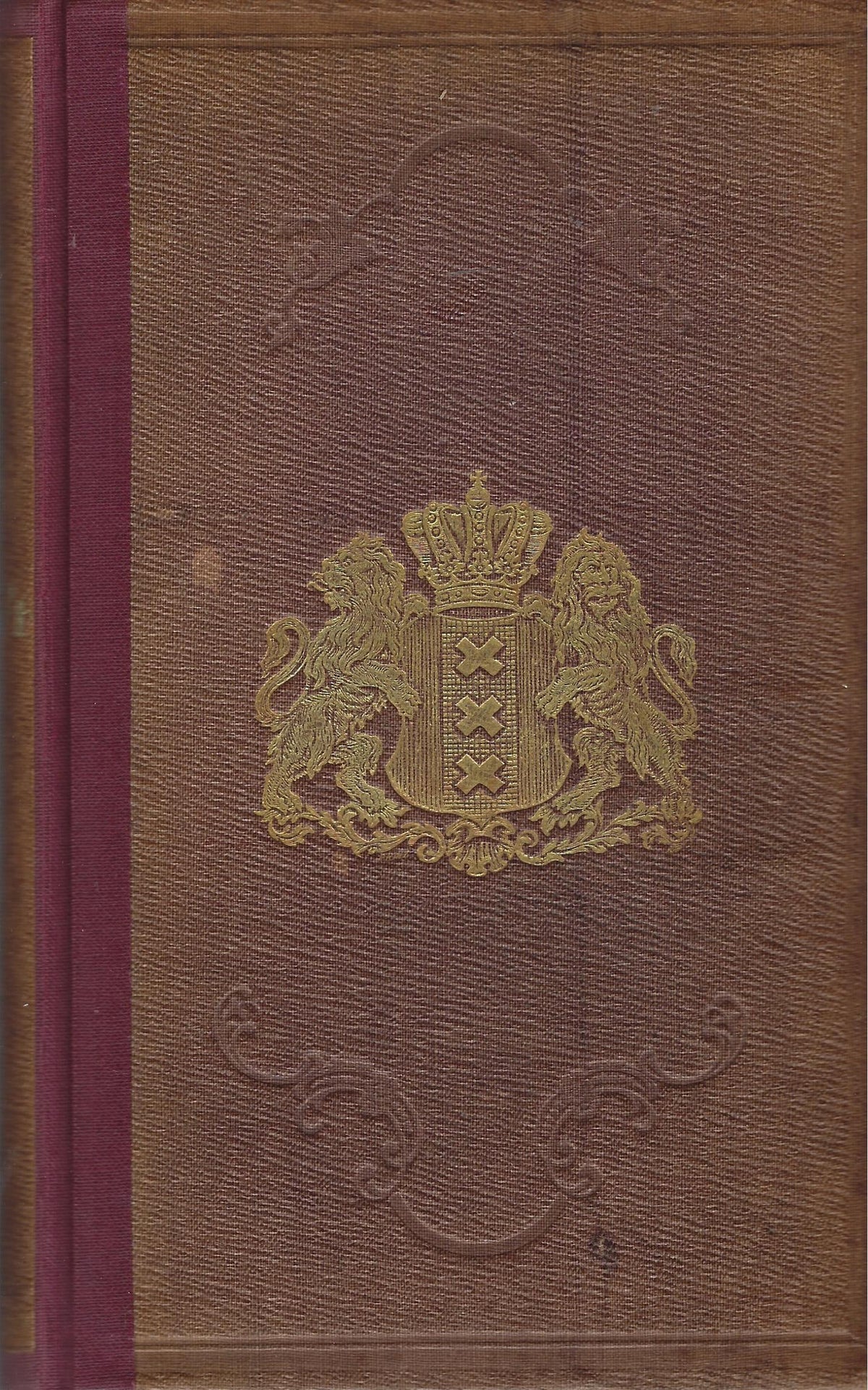 Omslag van Naamwijzer en adresboek der leden van het stedelijk bestuur van Amsterdam 1854-1855, tweedehands boek bij Boekhandel Bloks