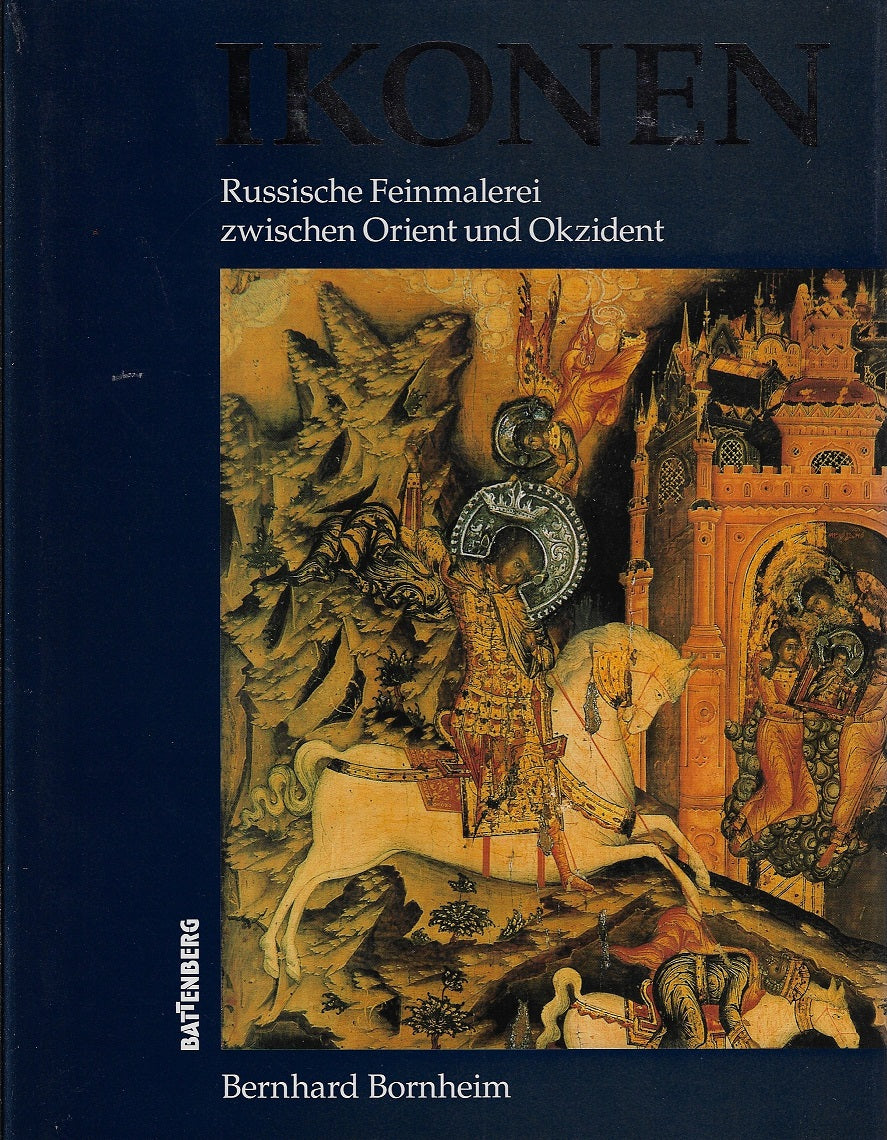 Omslag van IKONEN - Russische Feinmalerei, tweedehands boek bij Boekhandel Bloks