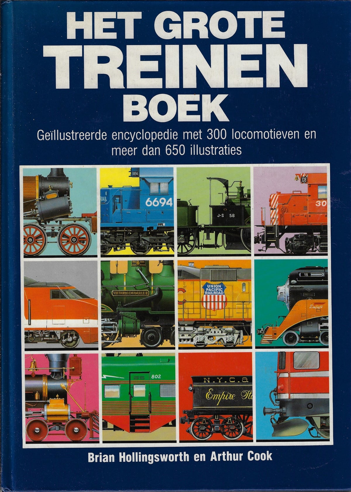 Omslag van Grote treinenboek, tweedehands boek bij Boekhandel Bloks