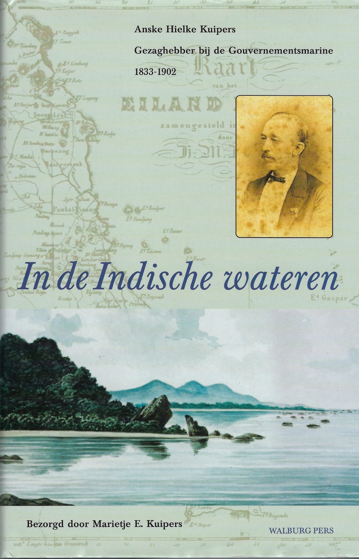Omslag van In de Indische wateren, tweedehands boek bij Boekhandel Bloks