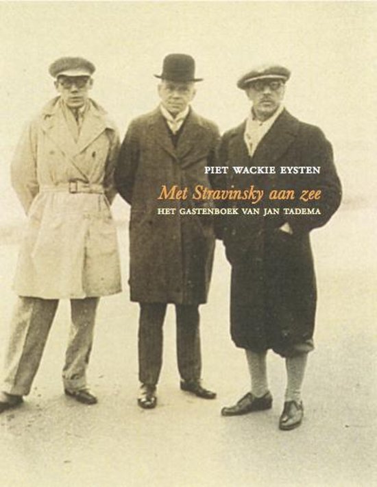 Omslag van Met Stravinsky aan zee, Het gastenboek van Jan Tadema, tweedehands boek bij Boekhandel Bloks