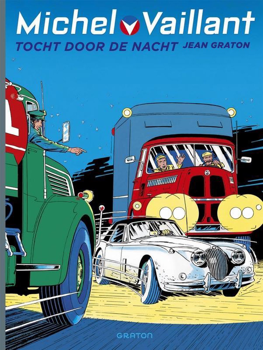 Omslag van Michel Vaillant / Tocht door de nacht, tweedehands boek bij Boekhandel Bloks