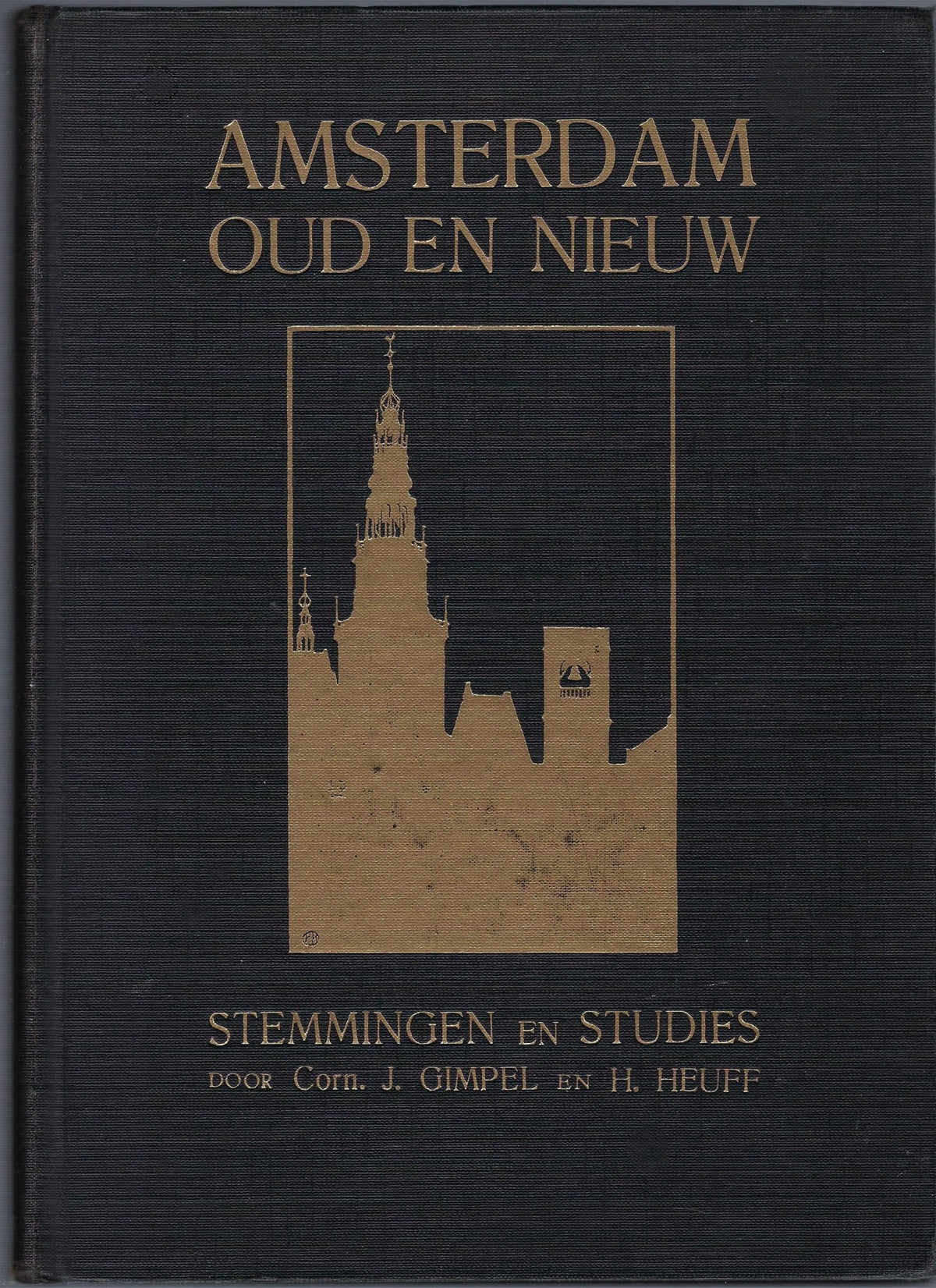 Omslag van Amsterdam oud en nieuw, tweedehands boek bij Boekhandel Bloks