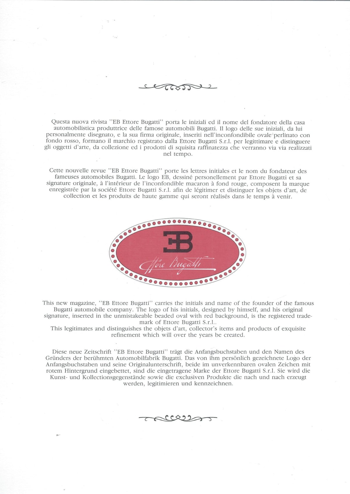 Omslag van Ettore Bugatti - Revue internationale D'automobiles et autre objets D'art, tweedehands boek bij Boekhandel Bloks