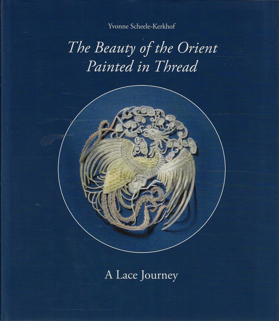 Omslag van the beauty of the orient painted in thread, tweedehands boek bij Boekhandel Bloks