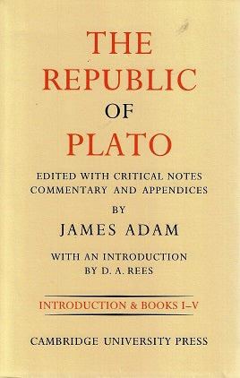 Omslag van The Republic of Plato (1 volume introduction & Books I-V) door James (Emmanuel College, tweedehands boek bij Boekhandel Bloks