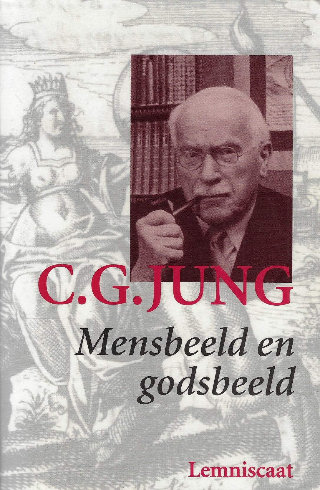 Omslag van Mensbeeld en godsbeeld, tweedehands boek bij Boekhandel Bloks
