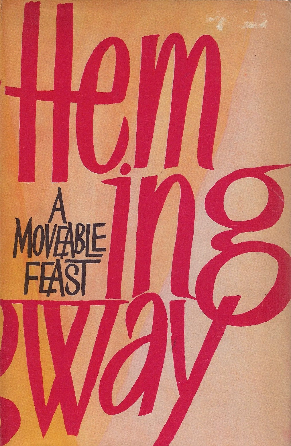Omslag van A Moveable feast, tweedehands boek bij Boekhandel Bloks