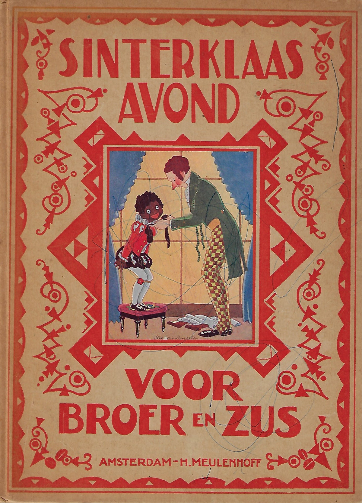 Omslag van Sinterklaas avond voor broer en zus, tweedehands boek bij Boekhandel Bloks