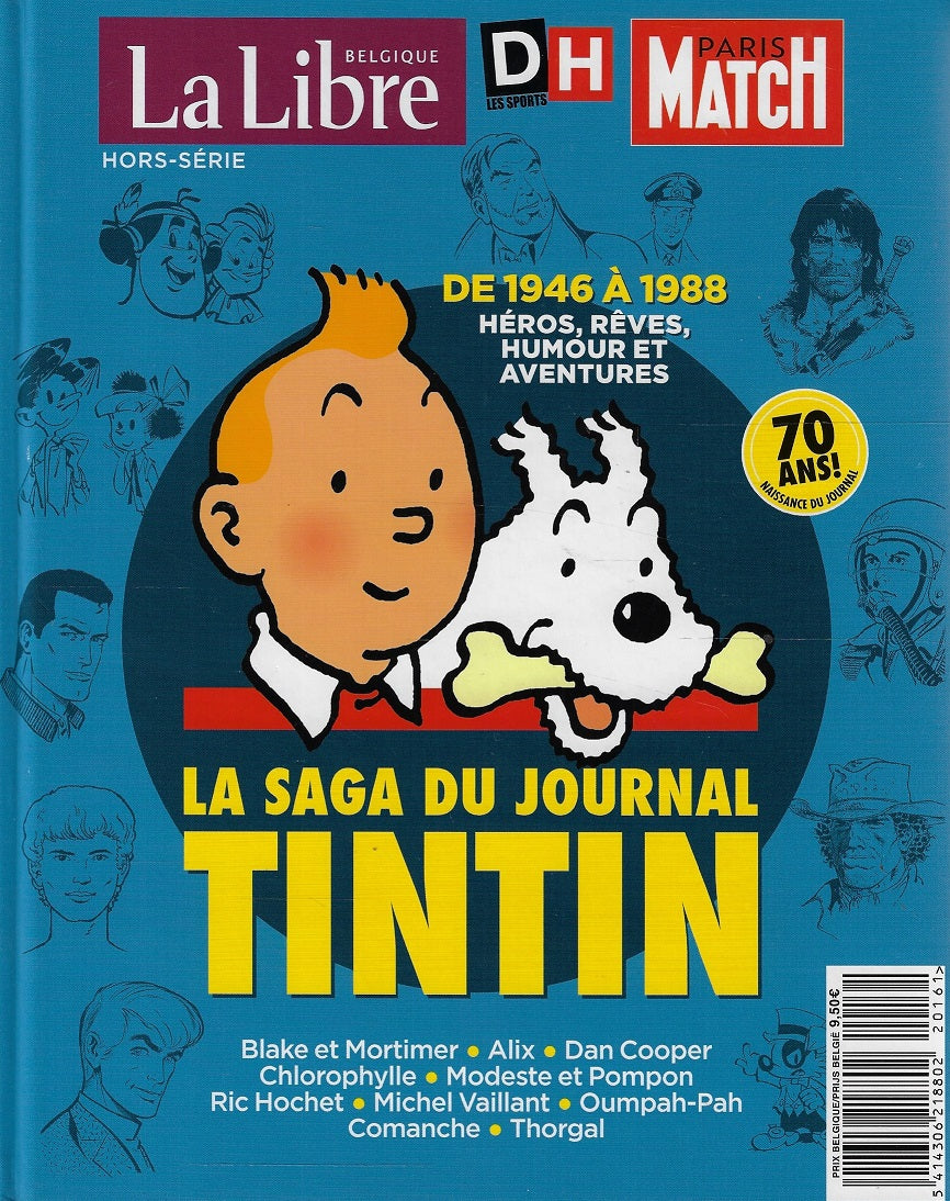 Omslag van La saga du journal Tintin, tweedehands boek bij Boekhandel Bloks