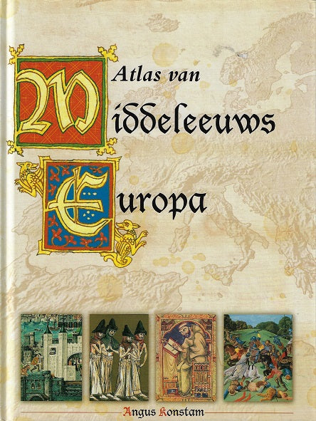 Omslag van Atlas van Middeleeuws Europa, tweedehands boek bij Boekhandel Bloks