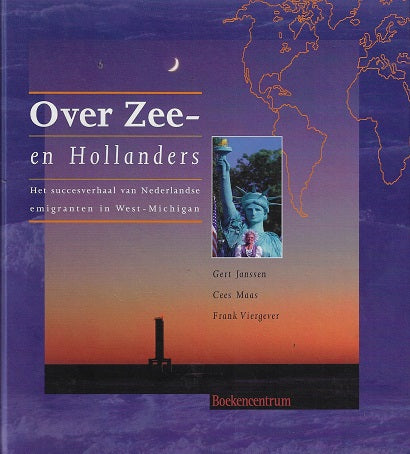 Omslag van Over zee- en Hollanders, tweedehands boek bij Boekhandel Bloks