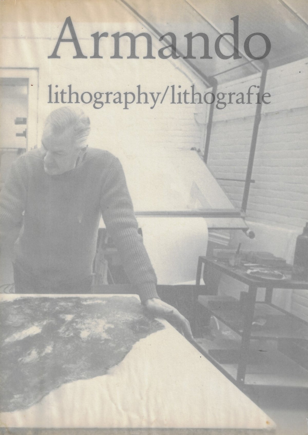 Omslag van Armando lithography/lithografie, tweedehands boek bij Boekhandel Bloks