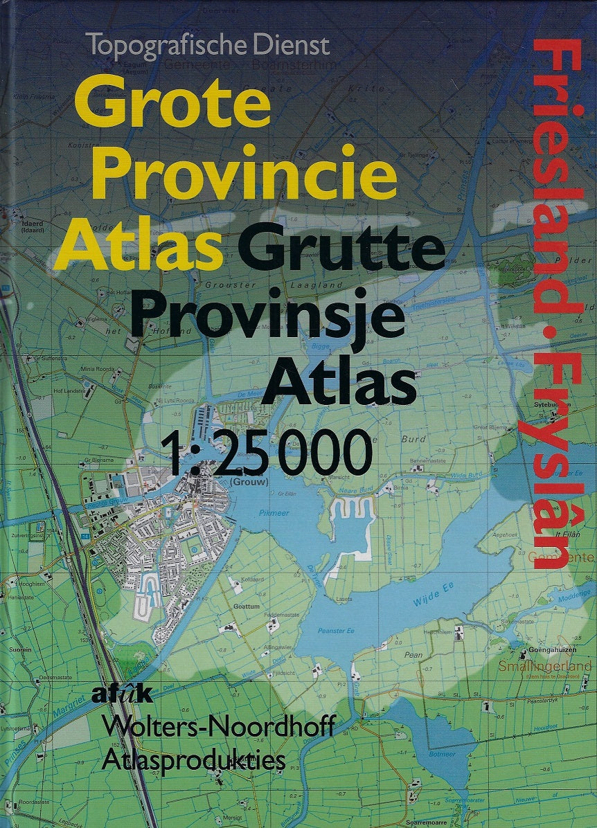 Omslag van Grote provincie atlas / Friesland, tweedehands boek bij Boekhandel Bloks