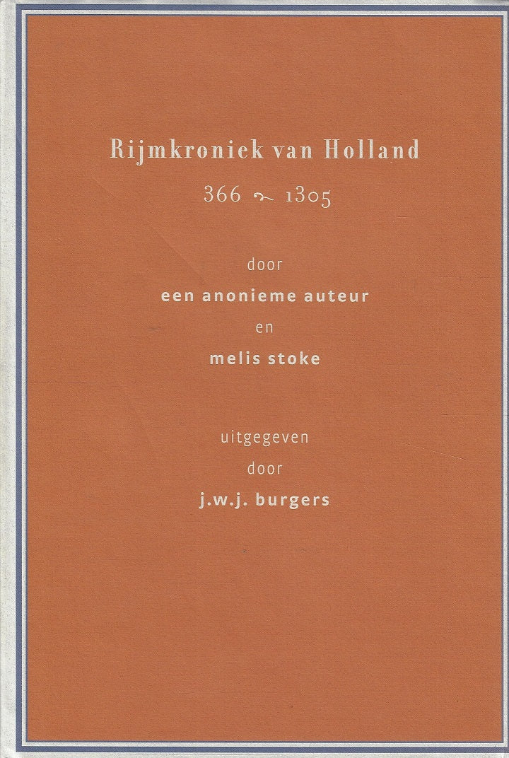 Omslag van Rijmkroniek van Holland 366-1305, tweedehands boek bij Boekhandel Bloks