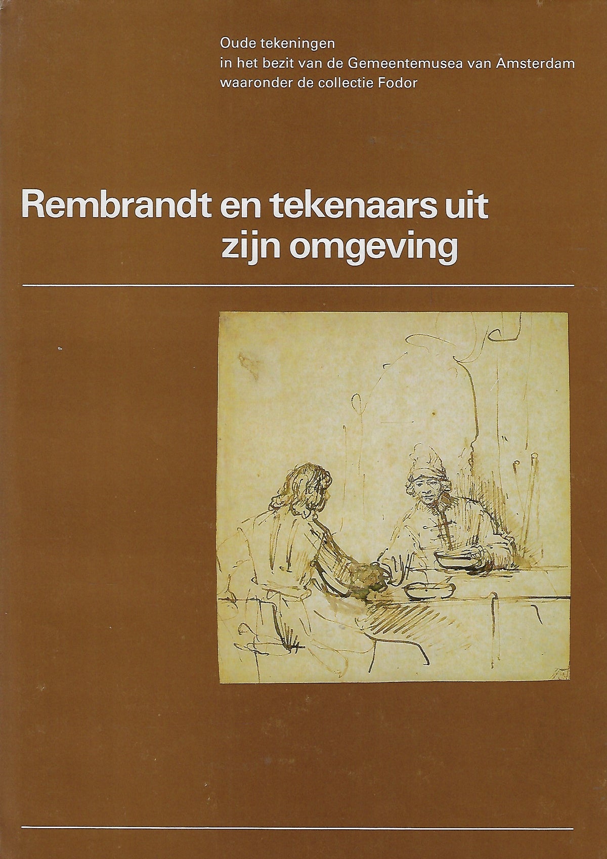 Omslag van Rembrandt en tekenaars uit zijn omgeving, tweedehands boek bij Boekhandel Bloks