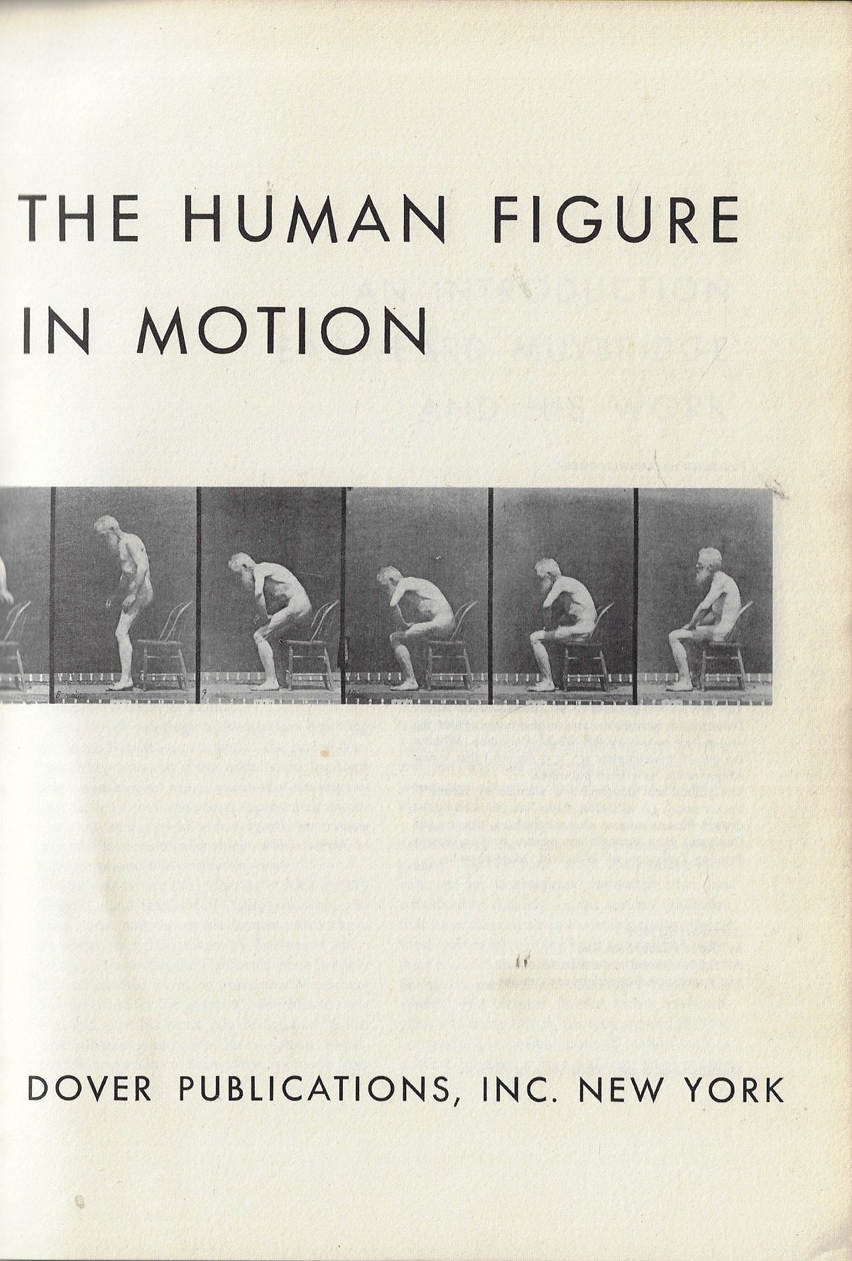 Omslag van The human figure in motion, tweedehands boek bij Boekhandel Bloks