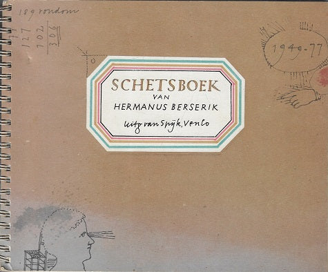 Omslag van Schetsboek van Hermanus berserik, tweedehands boek bij Boekhandel Bloks