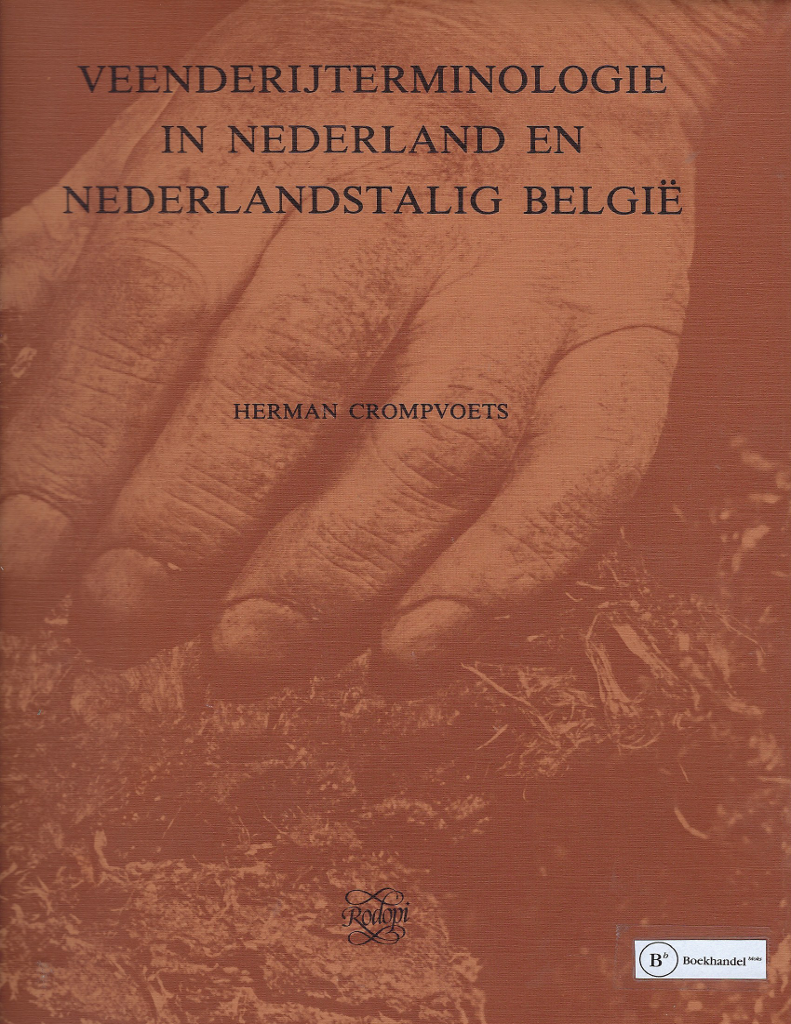 Omslag van Veenderijterminologie in Nederland en Nederlandstalig België, tweedehands boek bij Boekhandel Bloks