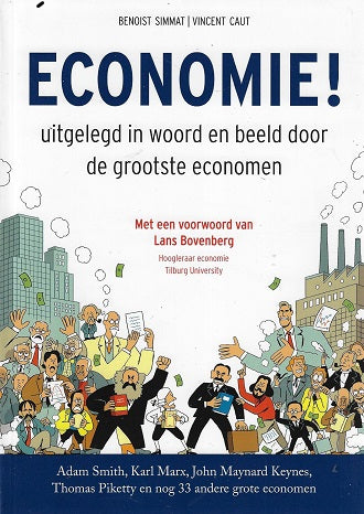 Omslag van Economie! / uitgelegd in woord en beeld door de grootste economen, tweedehands boek bij Boekhandel Bloks