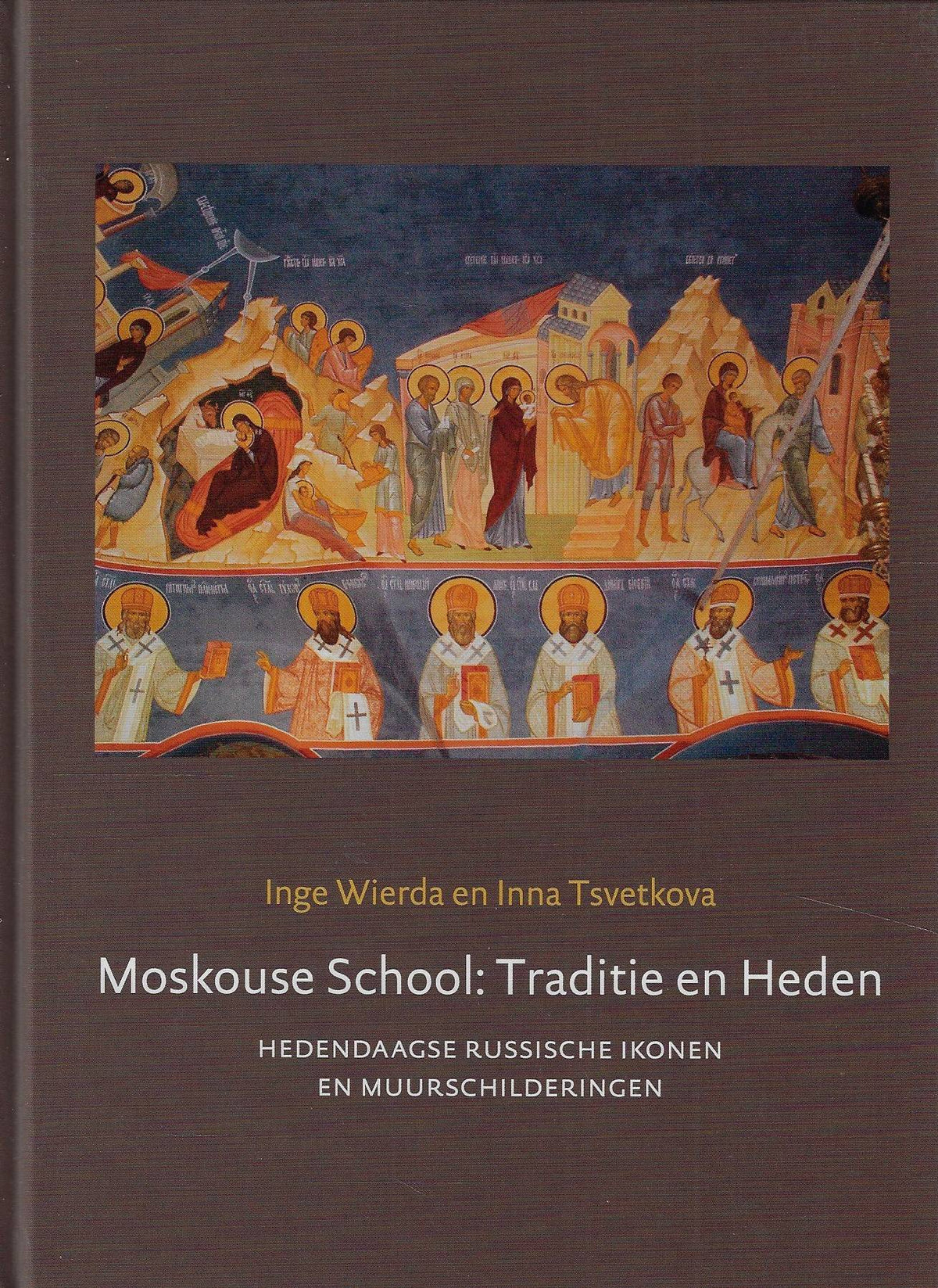 Omslag van Moskouse school / hedendaagse Russische ikonen en muurschilderingen, tweedehands boek bij Boekhandel Bloks