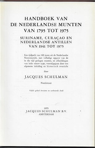 Omslag van Nederlandse munten 1795-1975, tweedehands boek bij Boekhandel Bloks