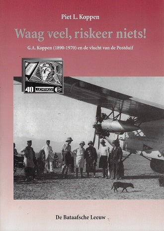 Omslag van Waag veel, riskeer niets!, tweedehands boek bij Boekhandel Bloks
