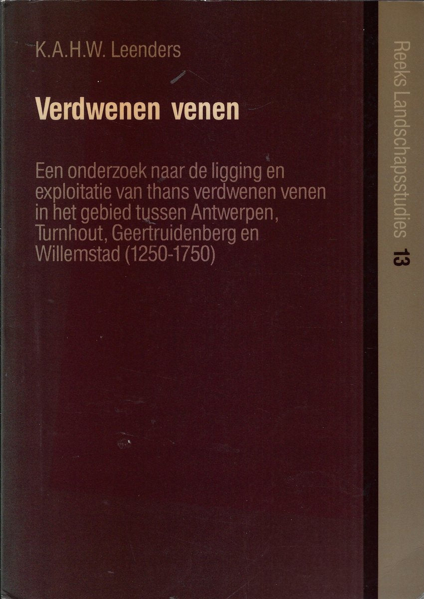 Omslag van Verdwenen venen door K. A. H. W. Leenders, tweedehands boek bij Boekhandel Bloks