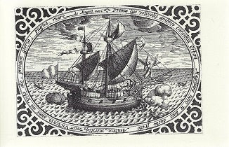 Omslag van Historische wereldatlas uit de 17e eeuw, tweedehands boek bij Boekhandel Bloks