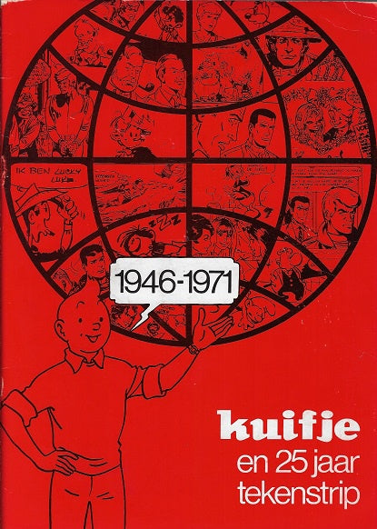 Omslag van Kuifje en 25 jaar tekenstrip door Weekblad Kuifje, tweedehands boek bij Boekhandel Bloks
