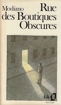 Omslag van Rue des boutiques obscures, tweedehands boek bij Boekhandel Bloks