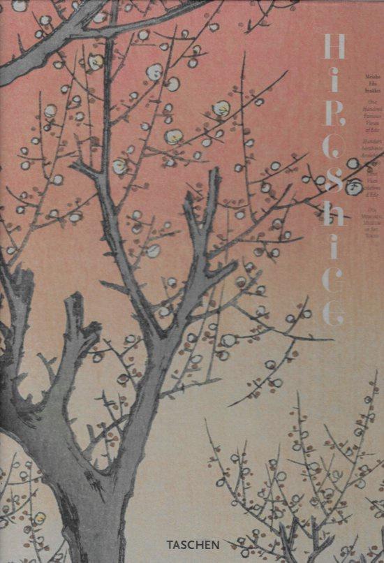 Omslag van Hiroshige, 100 views of Edo / One Hundred Famous Views of Edo door Hiroshige ukiyoe houtsnede Edo-periode landschapskunst verhalen vertellen precolumbiaanse kunst Japanse cultuur kunstgeschiedenis, tweedehands boek bij Boekhandel Bloks
