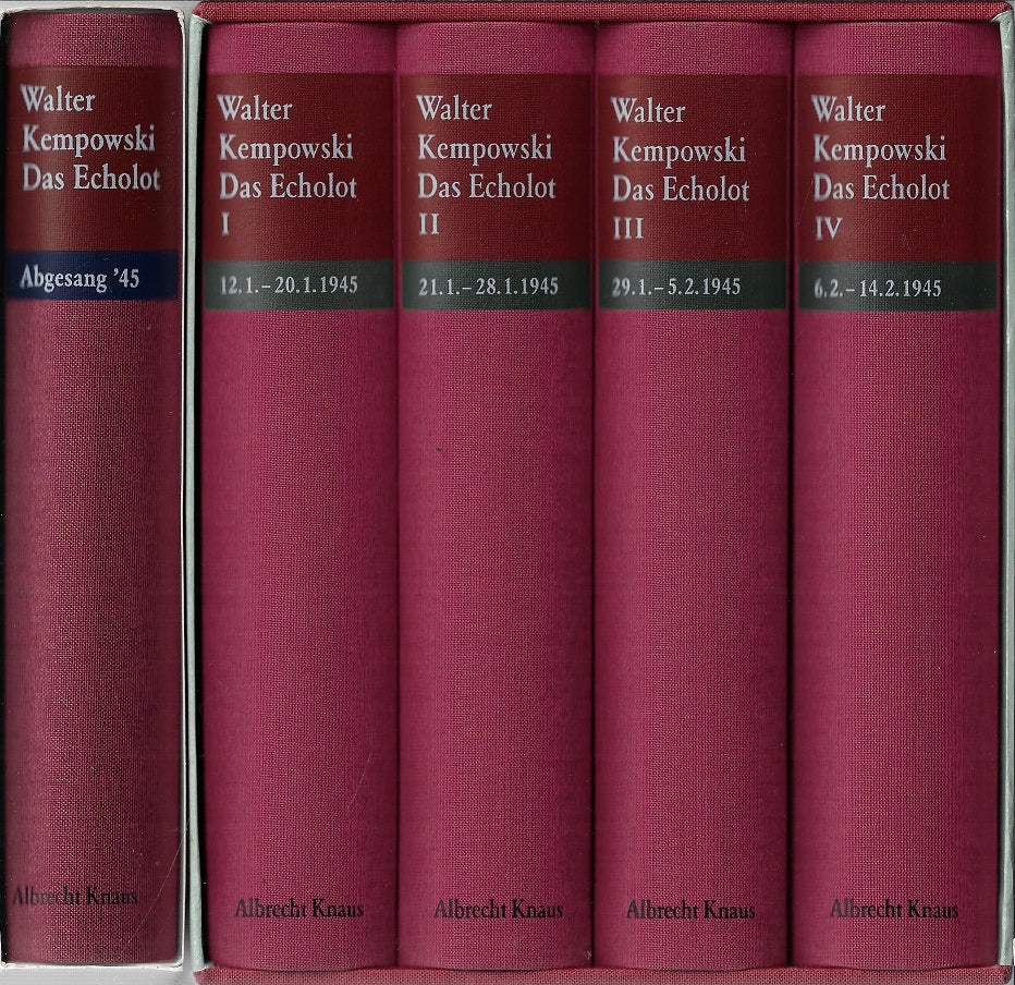 Omslag van Walter Kempowski - Das Echolot (10 delen), tweedehands boek bij Boekhandel Bloks