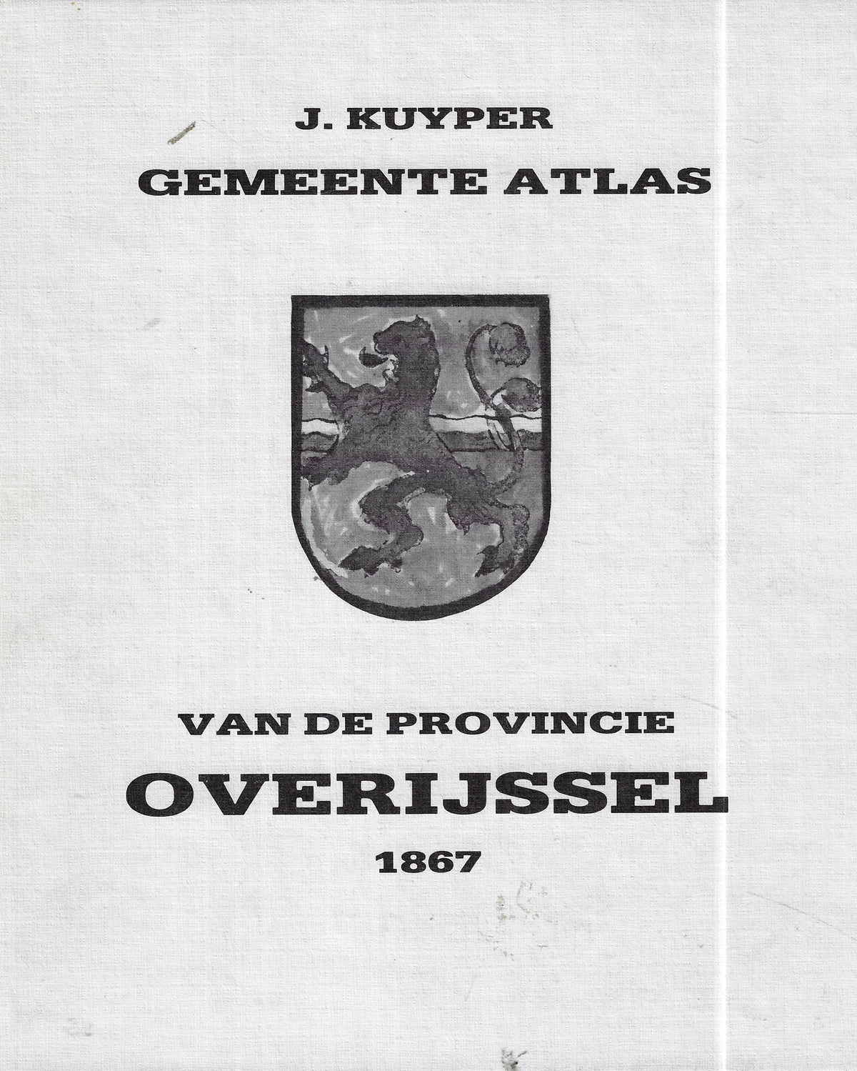 Omslag van Gemeente Atlas van de Provincie Overijssel 1867 door Hugo Suringar, tweedehands boek bij Boekhandel Bloks