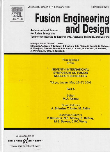 Omslag van Fusion Engineering and Design A/B, tweedehands boek bij Boekhandel Bloks