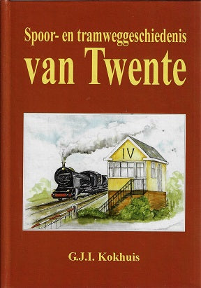 Omslag van Spoor- en tramweggeschiedenis van Twente, tweedehands boek bij Boekhandel Bloks
