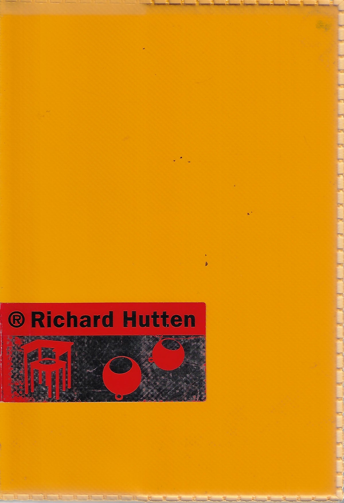Omslag van Richard Hutten / taking form making form door E. van, tweedehands boek bij Boekhandel Bloks